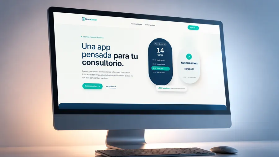 Sitio web diseñado para NeuroGestión, consultorio de psicopedagogía