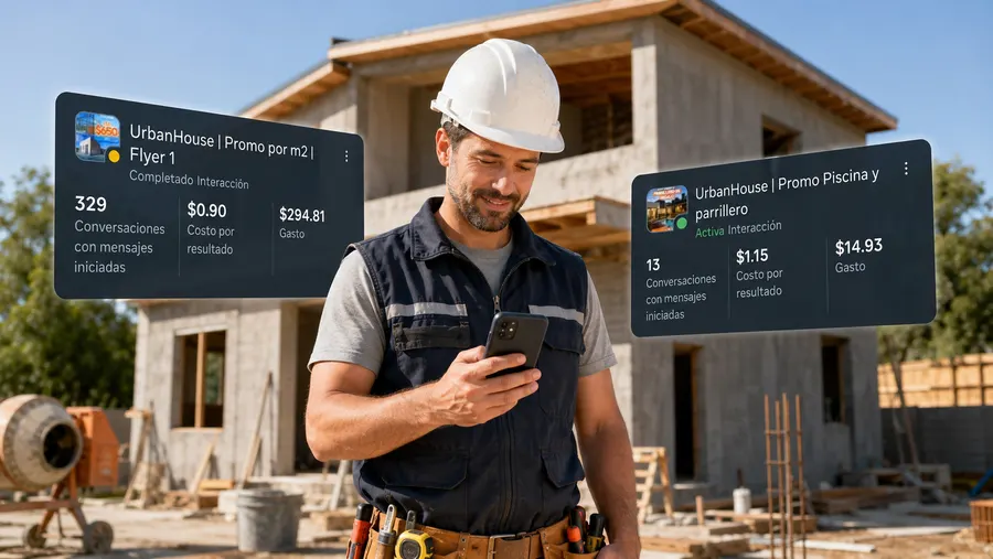 Campañas de ads y redes para UrbanHouse, constructora